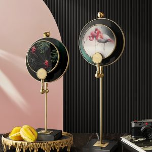 Decor phòng khách mẫu decor trang trí bằng kim loại CD235