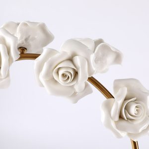 Decor phòng khách cành hoa mận bằng gốm CD131